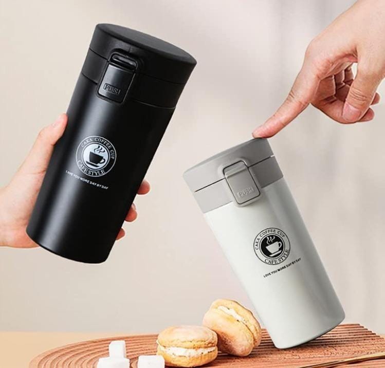 Stainless Steel Tumbler Vacuum Flask Bottle Thermo Tea Stainless Steel Coffee Mug  (380 ml).