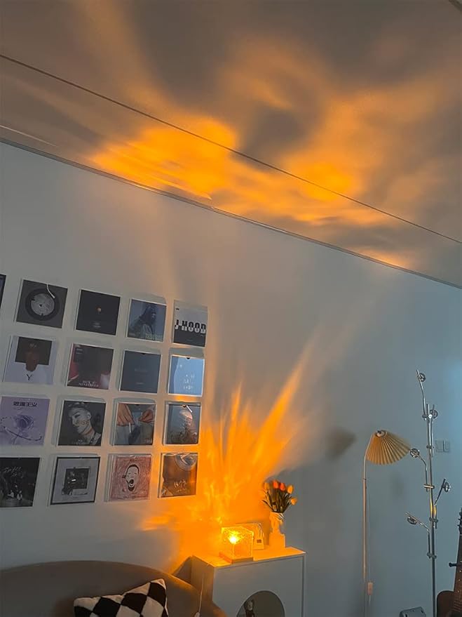 Wave Lamp, Wave Light Cube, Aurora Glow Lamp Crystal Night Light, Romantic Lamp for Room Decor, LED Wave Lights, Room Decor for Kids